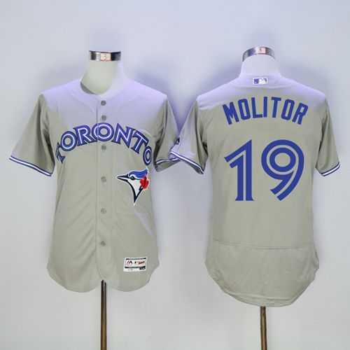 Toronto Blue Jays #19 Paul Molitor Gray 2016 Flexbase Collection Stitched Jersey,We sell and wholesale Toronto Blue Jays #19 Paul Molitor Gray 2016 Flexbase Collection Stitched Jersey on line form chian!